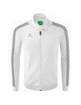 Erima Sportjacke Essential Team Tracktop - bequem, Rippbündchen, Seitentaschen - weiss/grau Herren